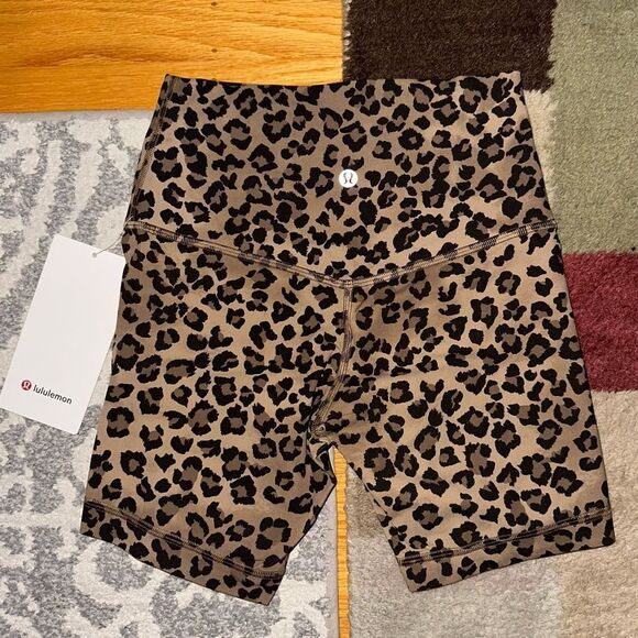 lululemon athletica Pants - NWT 4 Align 6” No Line High-Rise Biker Yoga Shorts 6" inseam - lululemon Leopard